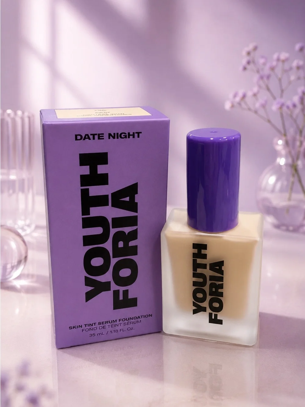 Date Night Youth Foria Skin Tint Serum Foundation - Light Shade